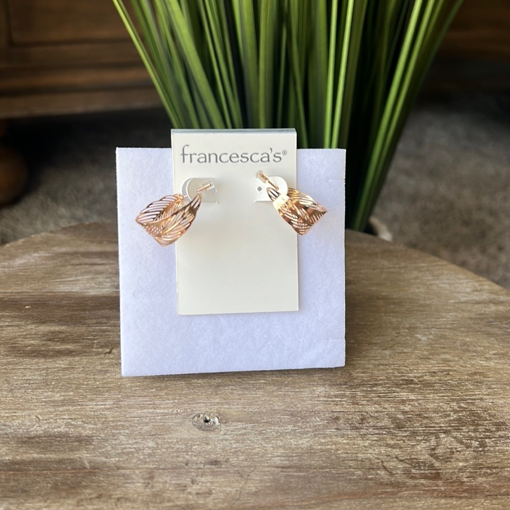 Francesca’s gold hoop earrings. Never worn.